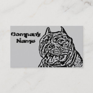 Cartão De Visita Cão americano da intimidação