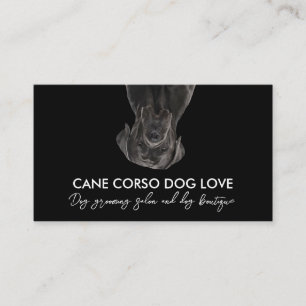 Cartão De Visita Cão Cane Corso Preto Branco