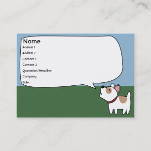 Cartão De Visita Cão do descascamento - carnudo