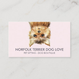 Cartão De Visita Cão Norfolk Terrier