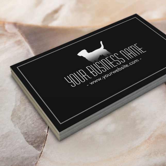 Cartão De Visita Cão Simples De Pet Care (Criador carregado)