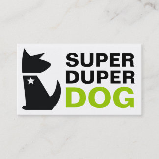 Cartão De Visita Cão super de 311 Duper