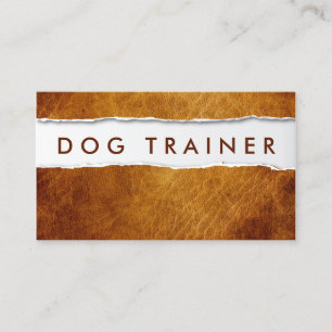 Cartão De Visita Cão Treinando Pet Sitter Creative Ripped Paper