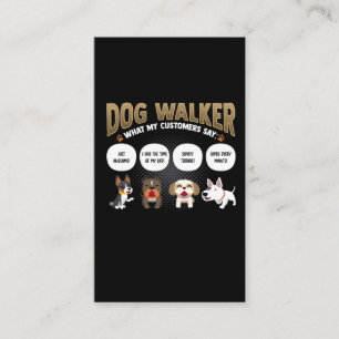 Cartão De Visita Cão Walker Engraçado Cachorro Caminhando Pet Sit