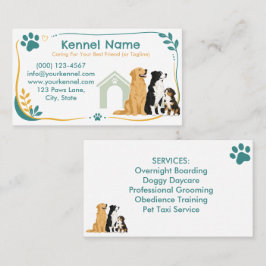 Cartão De Visita Cãozinho Colorido Personalizável