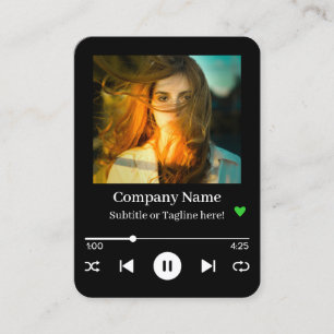 Cartão De Visita Capa de Álbum de Código QR Moderno para Lista de M
