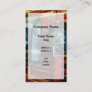 Cartão De Visita Capacete e Jaqueta de bombeiro