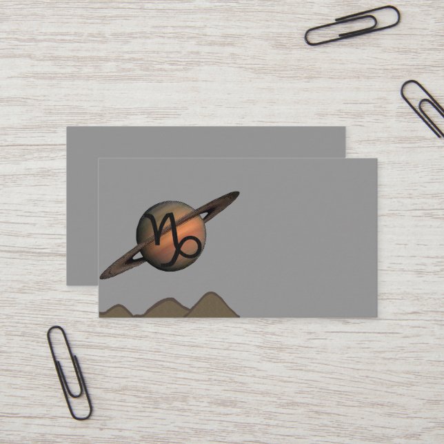 Cartão De Visita Capricorn (Frente/Verso In Situ)