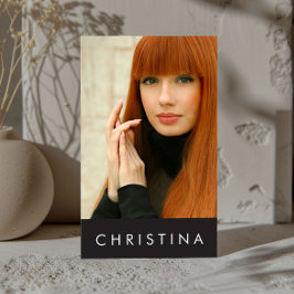 Cartão De Visita Captura de cabeça moderna de modelos e atores