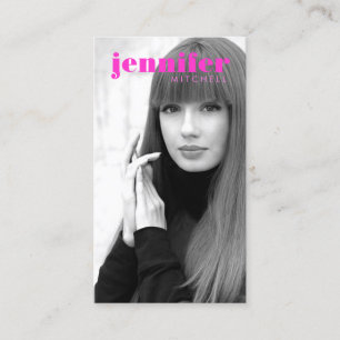 Cartão De Visita Captura de cabeça Moderna IV de Modelos e Atores