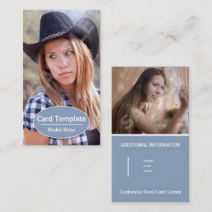 Cartão De Visita Captura de Cabeçalho da Placa Atuante de Modelagem