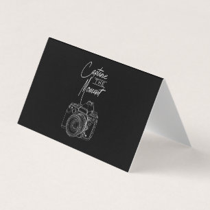 Cartão De Visita Capturar Fotógrafo de Câmera Momento