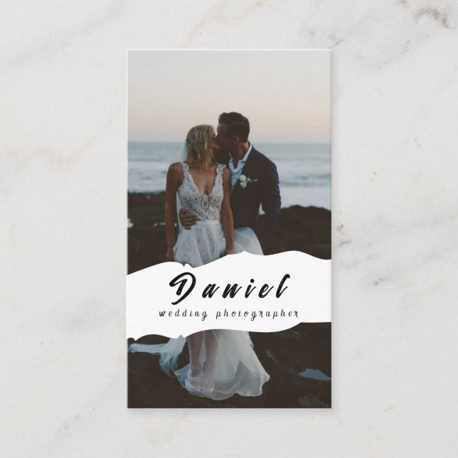 Cartão De Visita Capture seu dia especial, fotografia profissional (Frente)
