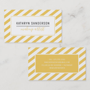 Cartão De Visita CARACTERÍSTICA MINIMAL MODERNA mostarda simples am