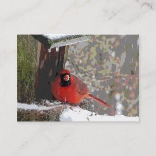 Cartão De Visita Cardeal no alimentador ATC