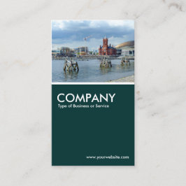 Cartão De Visita Cardiff Bay - Verde Escuro