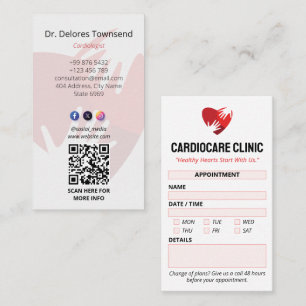 Cartão De Visita Cardiologia - Atividade Clínica   Limpar Compromis