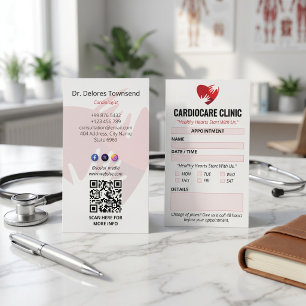 Cartão De Visita Cardiologia - Atividade Clínica Limpar Compromis
