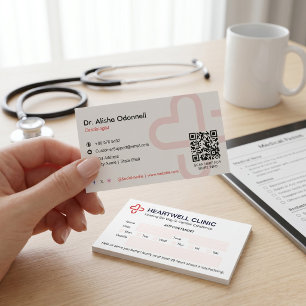 Cartão De Visita Cardiologia - Atividade Clínica Limpar Compromis