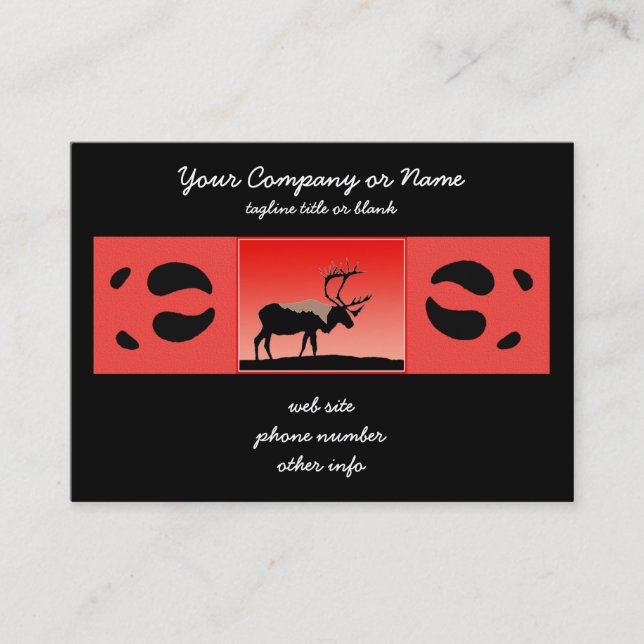 Cartão De Visita Caribe no Sunset - Arte original sobre a vida selv (Frente)