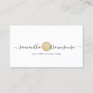 Cartão De Visita Carimbo de envelope de borracha