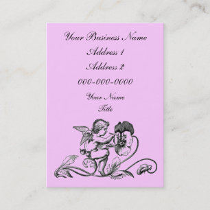 Cartão de visita carnudo do querubim