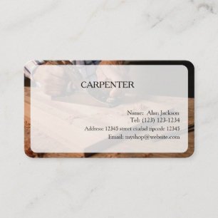 CARTÃO DE VISITA CARPENTER editável