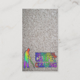 Cartão De Visita Carpet Cleaning Service Business Card