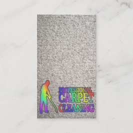 Cartão De Visita Carpet Cleaning Service Business Card