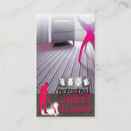 Cartão De Visita Carpet Cleaning Service Business Card