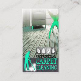 Cartão De Visita Carpet Cleaning Service Business Card