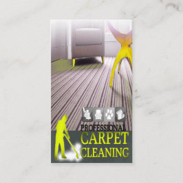 Cartão De Visita Carpet Cleaning Service Business Card