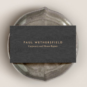 Cartão De Visita Carpintaria e manutenção legal de madeira simples 