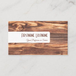 Cartão De Visita Carpintaria na moda, marrom e branca, para mobiliá