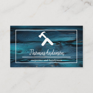 Cartão De Visita Carpintaria Rústica de Madeira Profissional