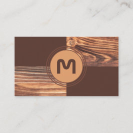 Cartão De Visita Carpinteiro com 100% de madeira orgânica natural