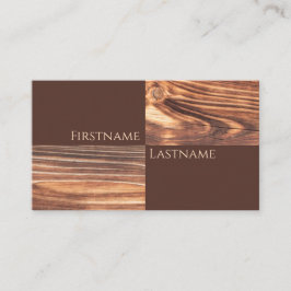 Cartão De Visita Carpinteiro com 100% de madeira orgânica natural