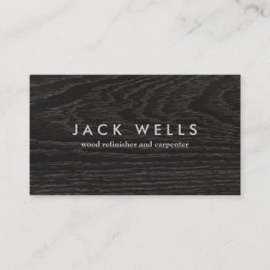 Cartão De Visita Carpinteiro de madeira russo escuro