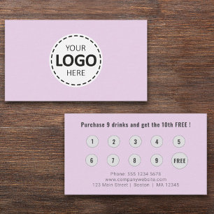 Cartão De Visita Carregamento de logotipo Fidelidade moderna e simp