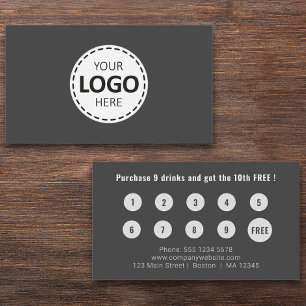 Cartão De Visita Carregamento de logotipo Lealdade moderna e simple
