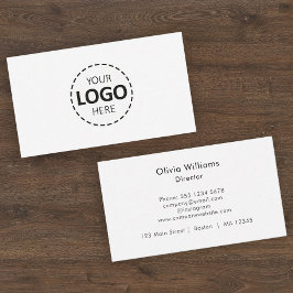 Cartão De Visita Carregamento de logotipo moderno simples