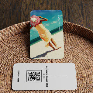Cartão De Visita Carregue seu Trabalho de arte com o QR Code Creati