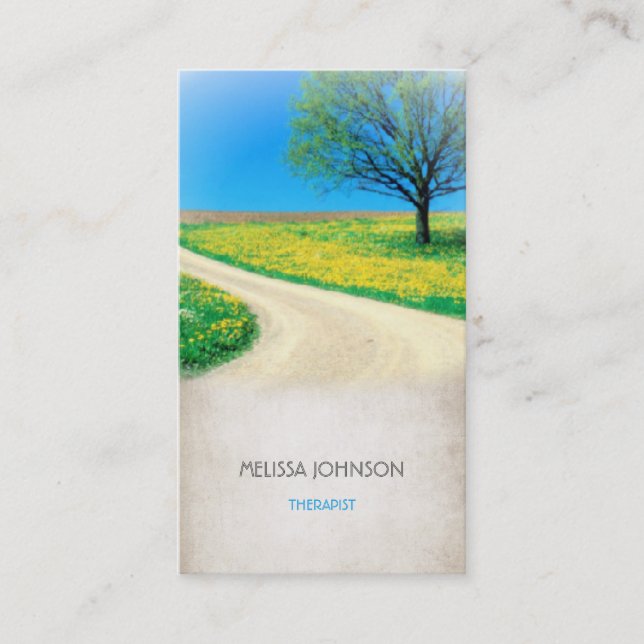 Cartão De Visita Carrinho de Empresas Psicólogo Terapeuta Personali (Frente)