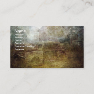 Cartão De Visita Carro Abandonado Desaparecendo