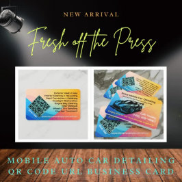 Cartão De Visita Carro Automático Móvel de Preenchimento a Quente c