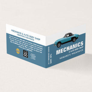 Cartão De Visita Carro Clássico, Mecânico Automático e Reparações, 