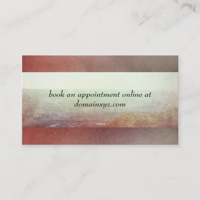 Cartão De Visita Carro Comercial de Massagem de Artes de Cura (Frente)