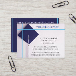 Cartão De Visita Carro comercial Marinho de varejo e Boné de format