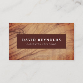 Cartão De Visita Carro Comercial para Construção de Carpintaria de 