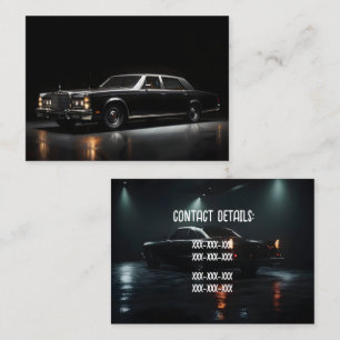 Cartão De Visita Carro de luxo preto